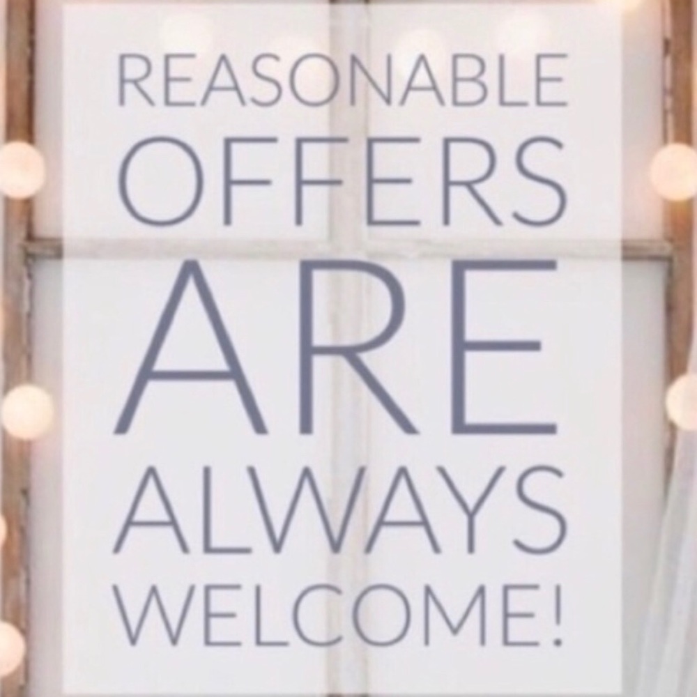 I consider all reasonable offers!